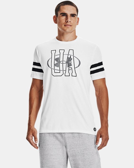 Men's UA Performance Originators Lockertag Graphic T-Shirt, White, pdpMainDesktop image number 0